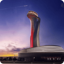 مسافة من المطار 